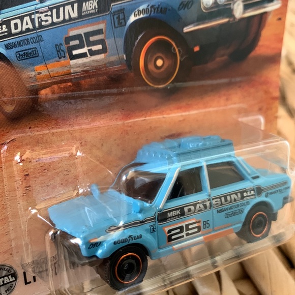 70 Datsun 510 Rally Nissan 1970 Diecast Metal Race Car Matchbox New 2025 Model - Picture 6 of 7